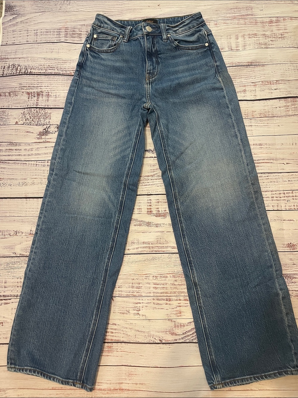 Quince Bella Relaxed Straight Jeans Atlantic Blue